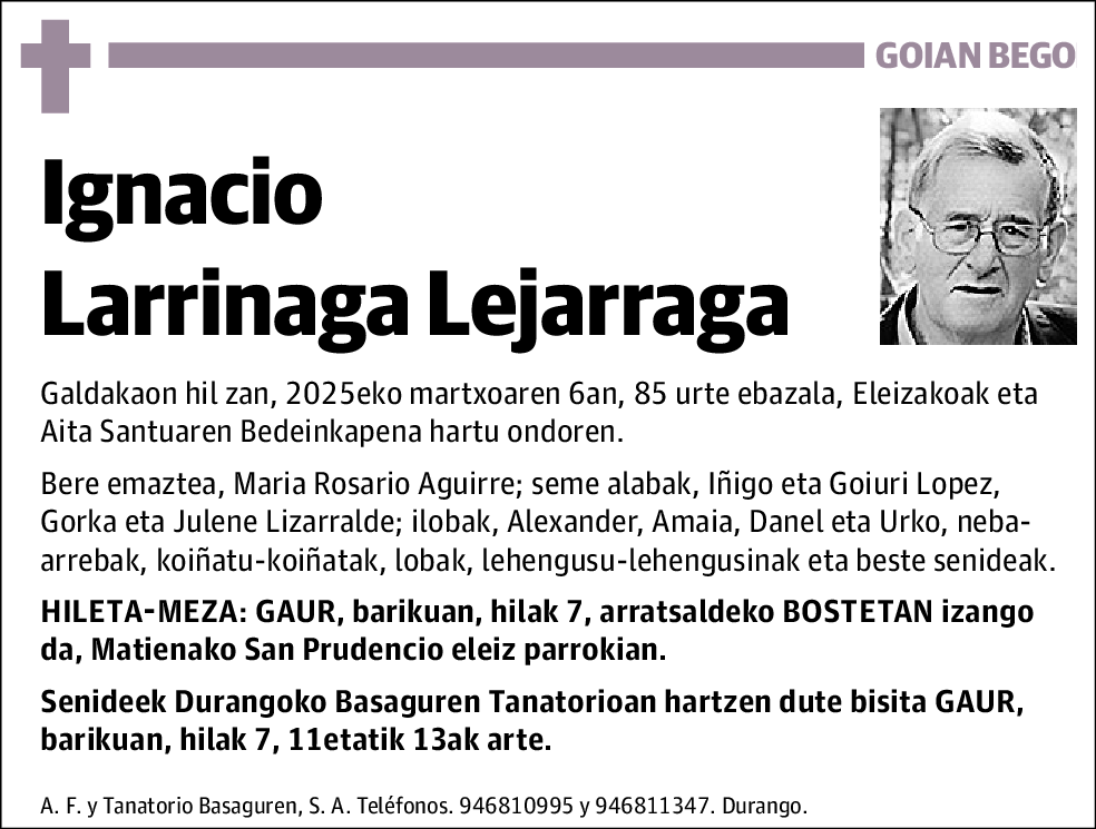 Ignacio Larrinaga Lejarraga