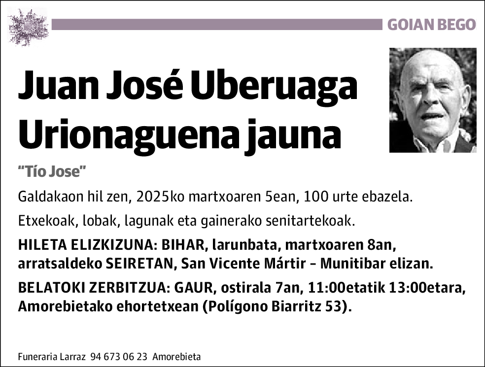 Juan Jose Uberuaga Urionaguenaga