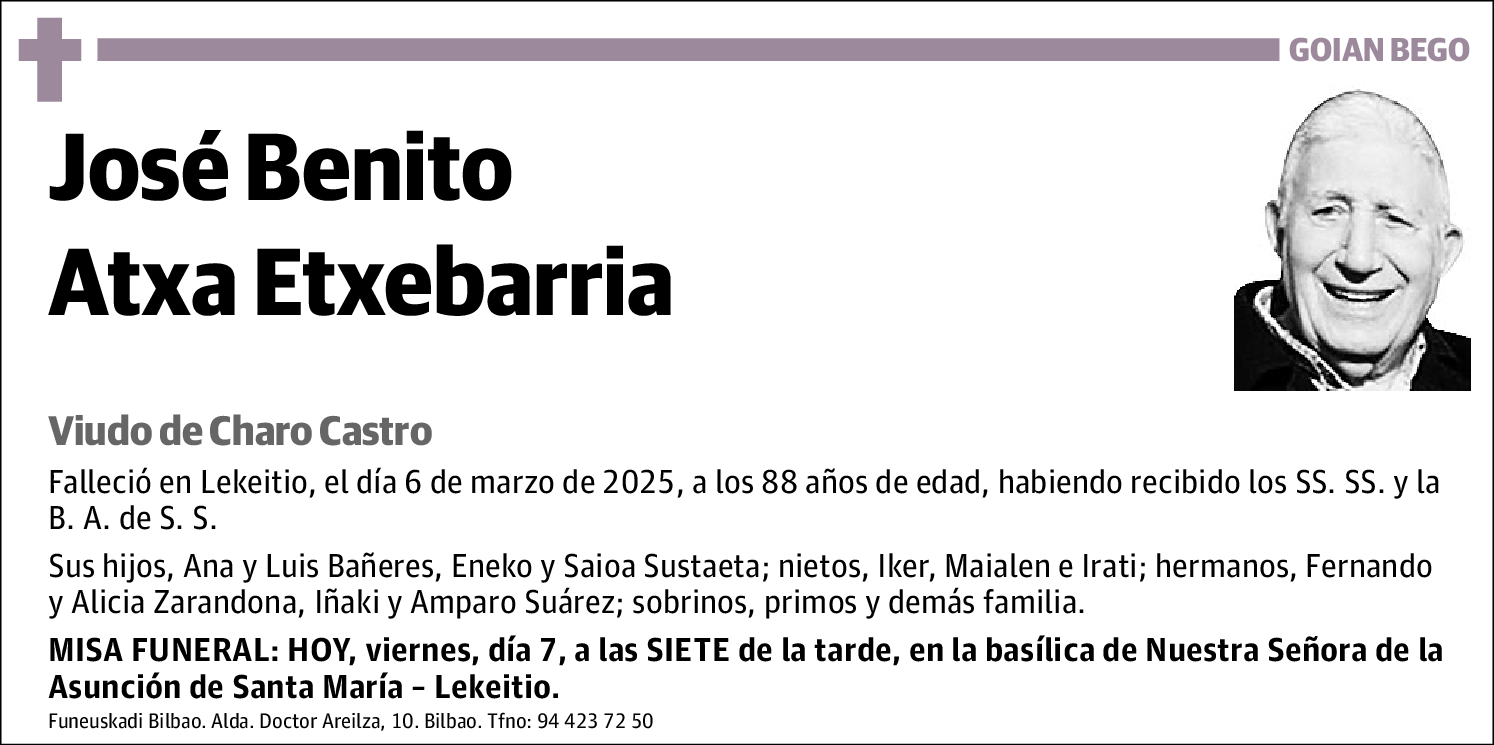 José Benito Atxa Etxebarria