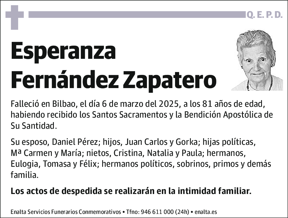 Esperanza Fernandez Zapatero