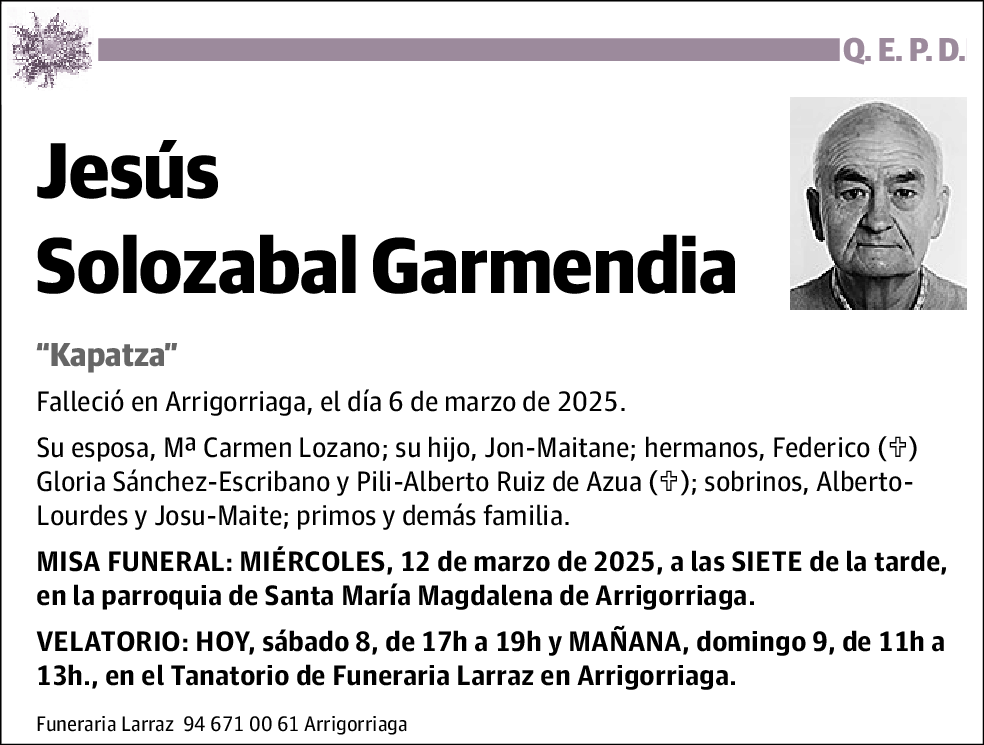 Jesús Solozabal Garmendia