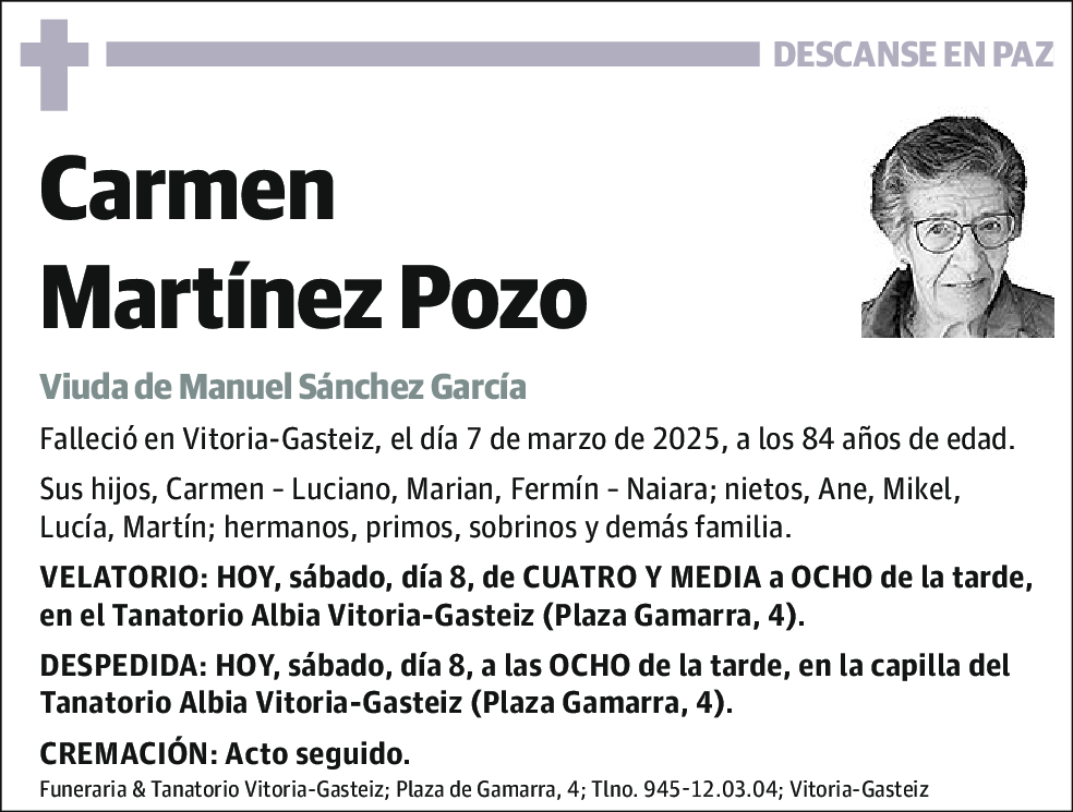 Carmen Martínez Pozo