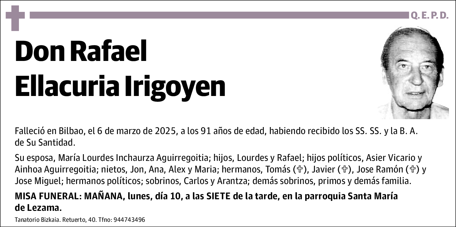 Rafael Ellacuria Irigoyen