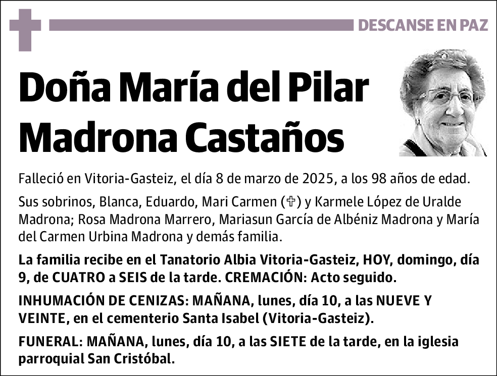 María del Pilar Madrona Castaños