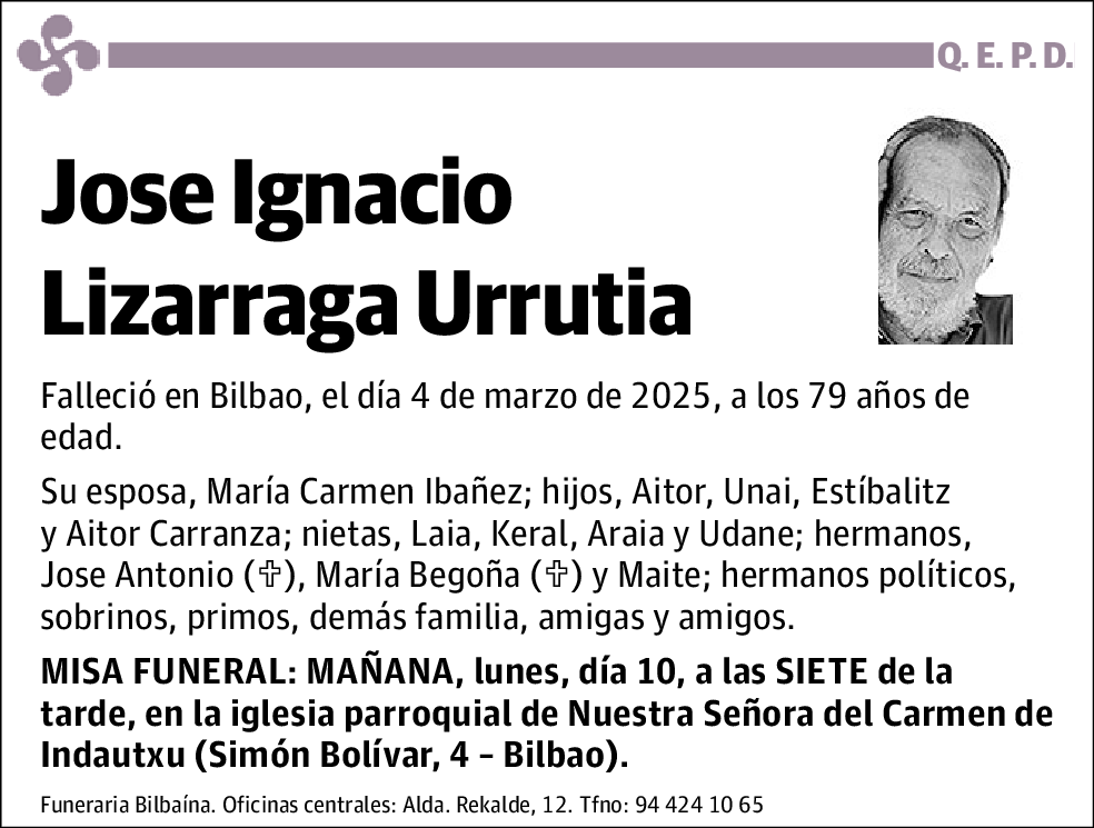 Jose Ignacio Lizarraga Urrutia