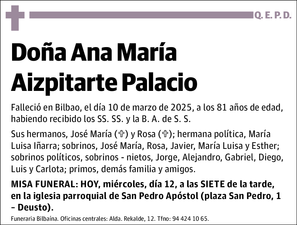 Ana María Aizpitarte Palacios