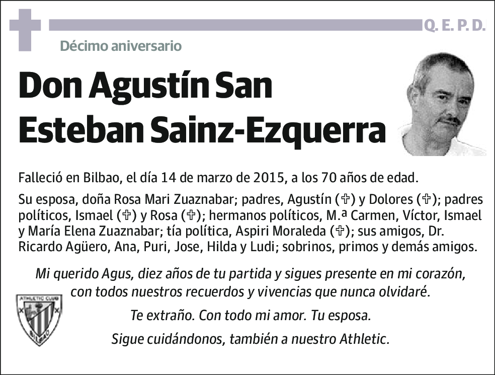 Agustín San Esteban Sainz-Ezquerra