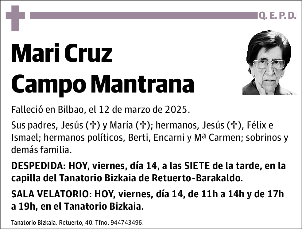 Mari Cruz Campo Mantrana