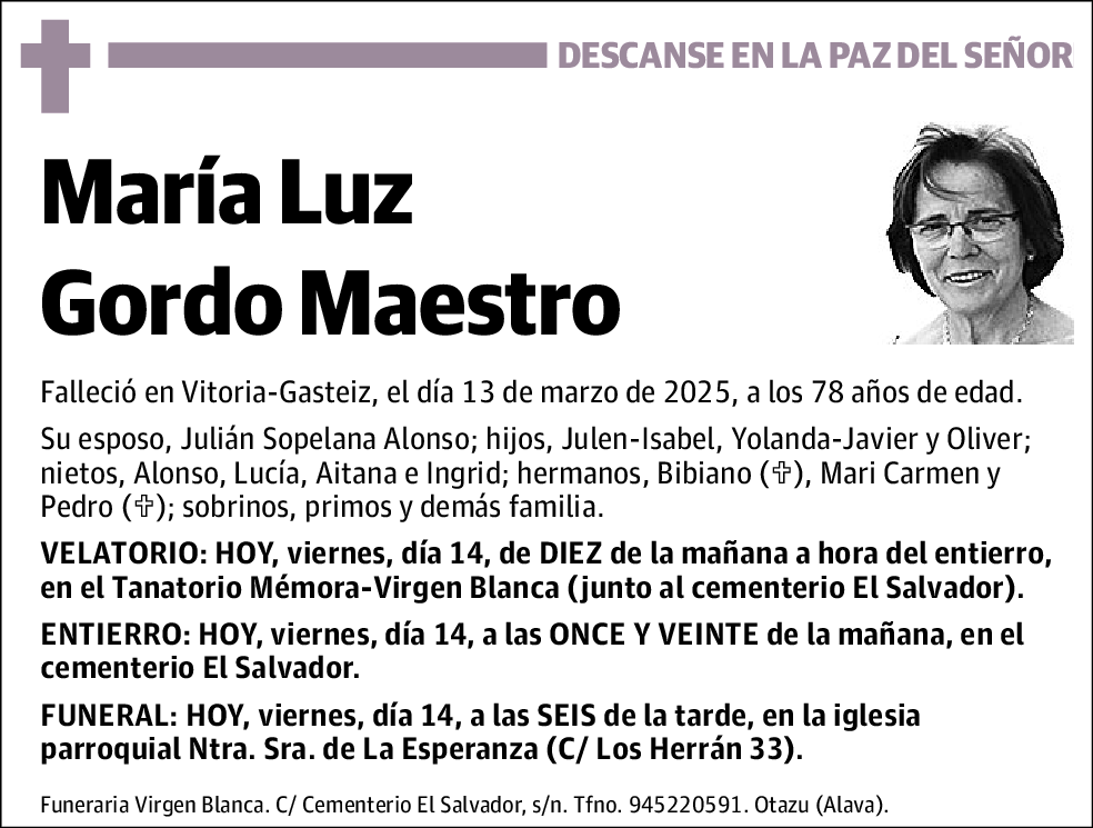 María Luz Gordo Maestro