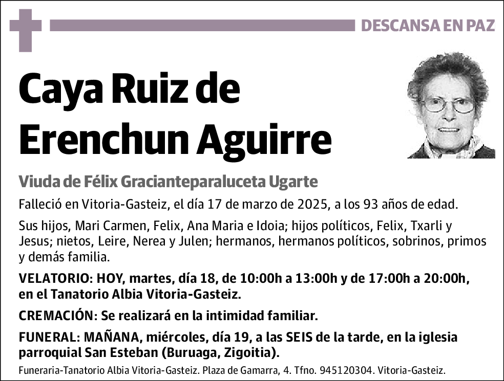 Caya Ruiz de Erenchun Aguirre