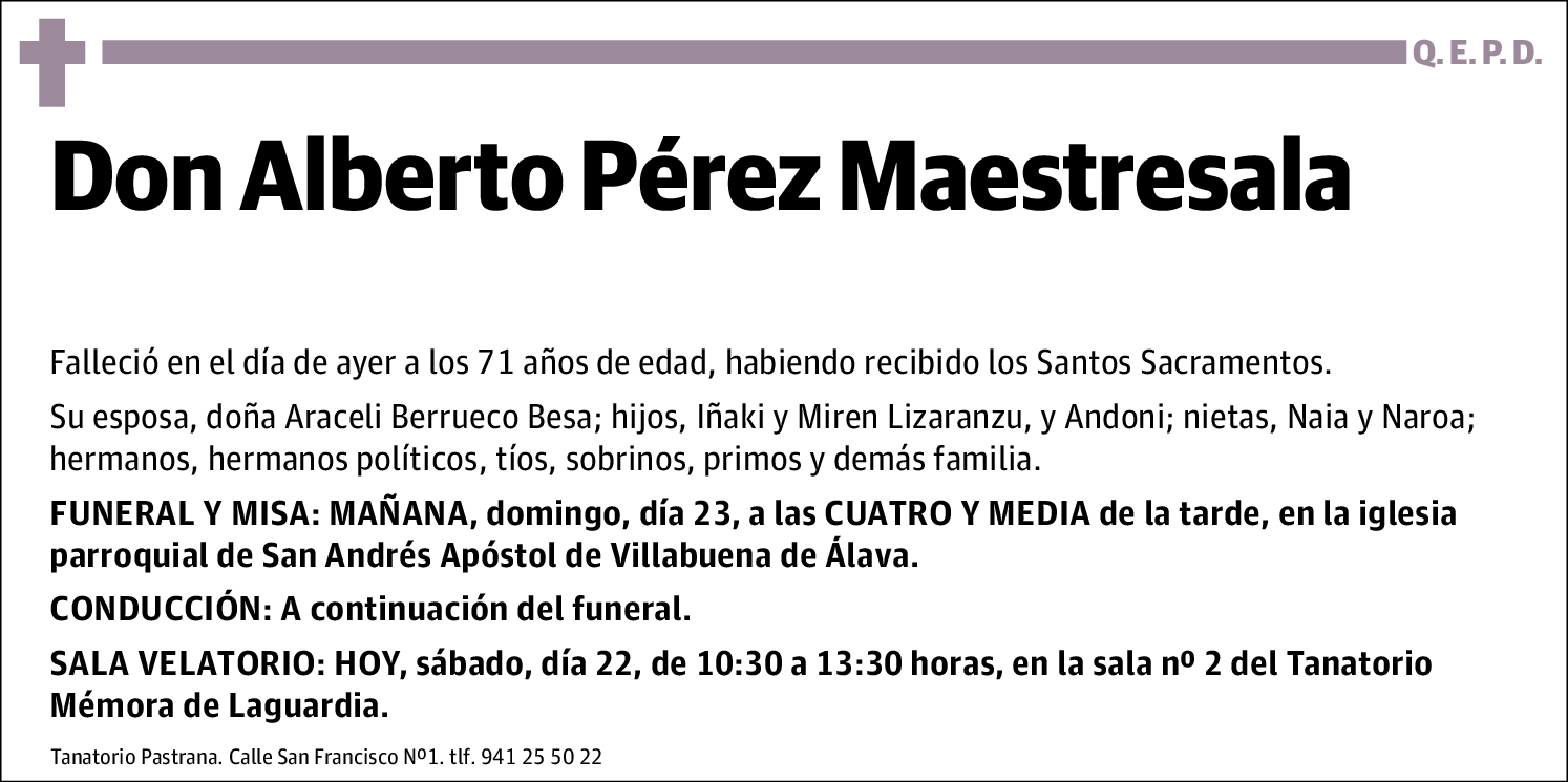 Alberto Perez Maestresala