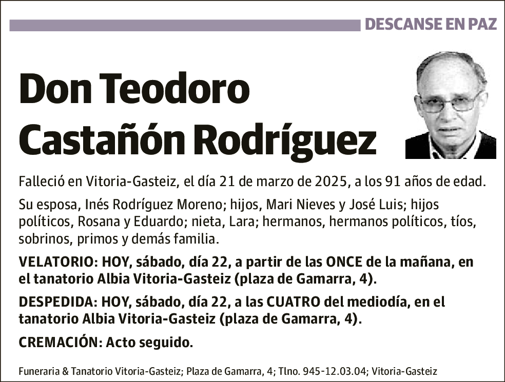 Teodoro Castañón Rodríguez