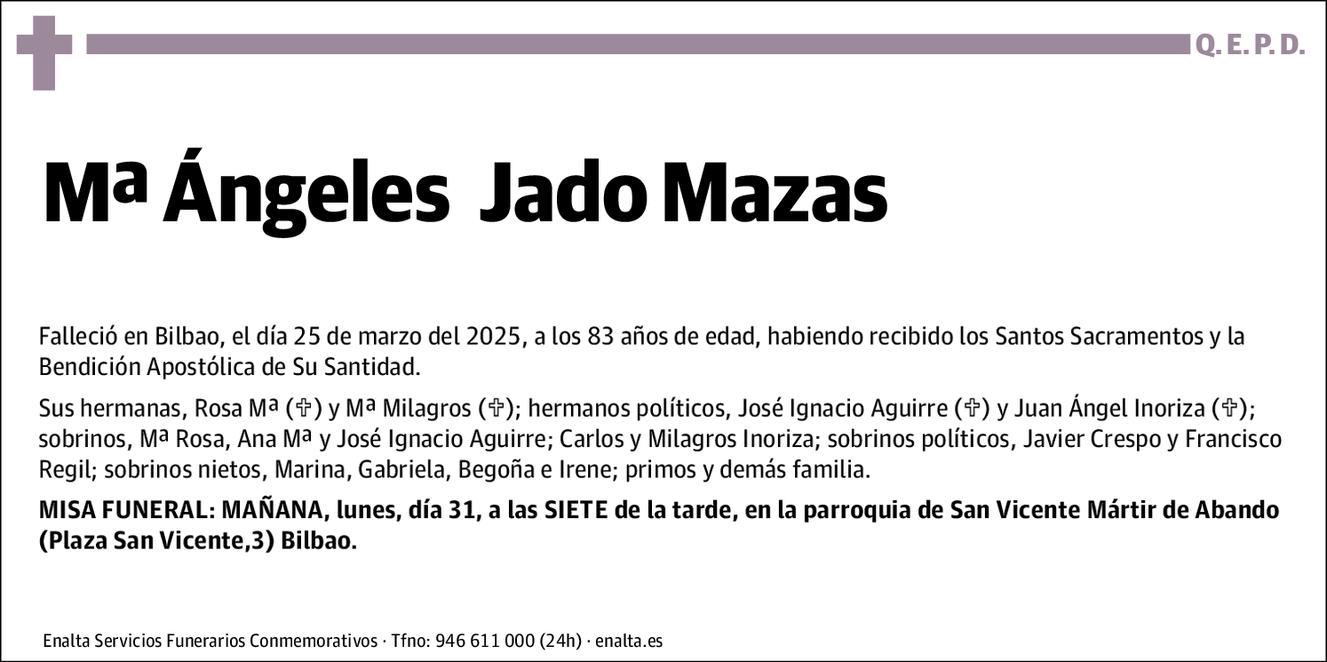 Mª Ángeles Jado Mazas