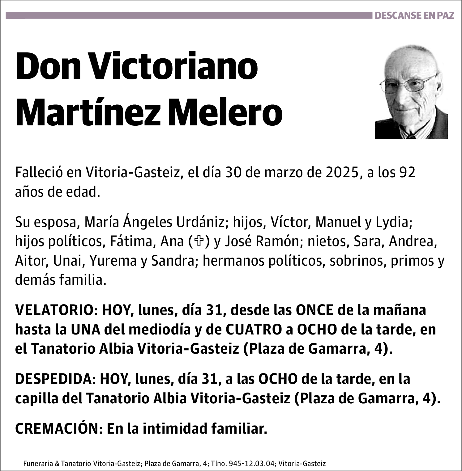 Victoriano Martínez Melero