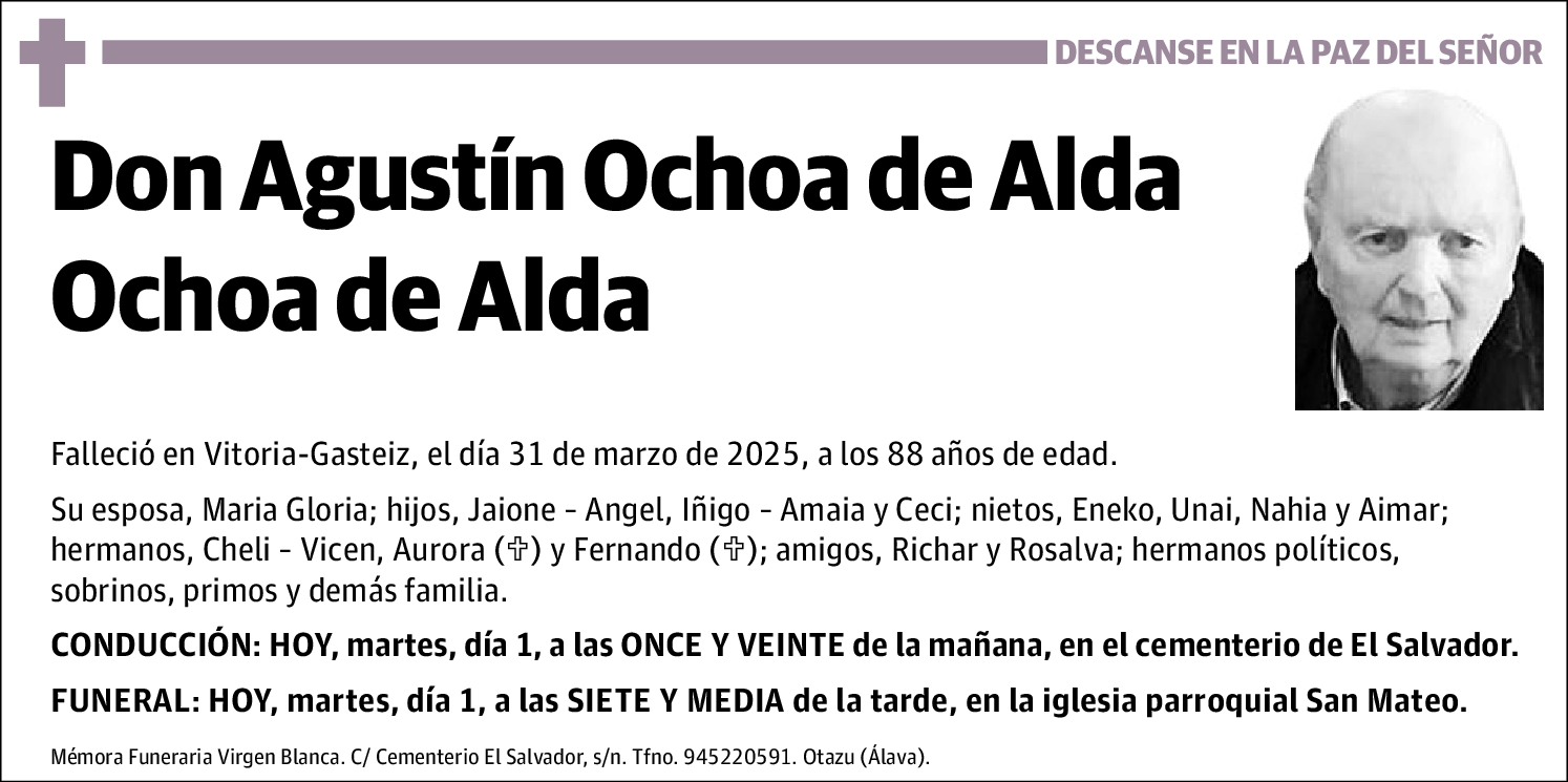 Agustín Ochoa de Alda Ochoa de Alda