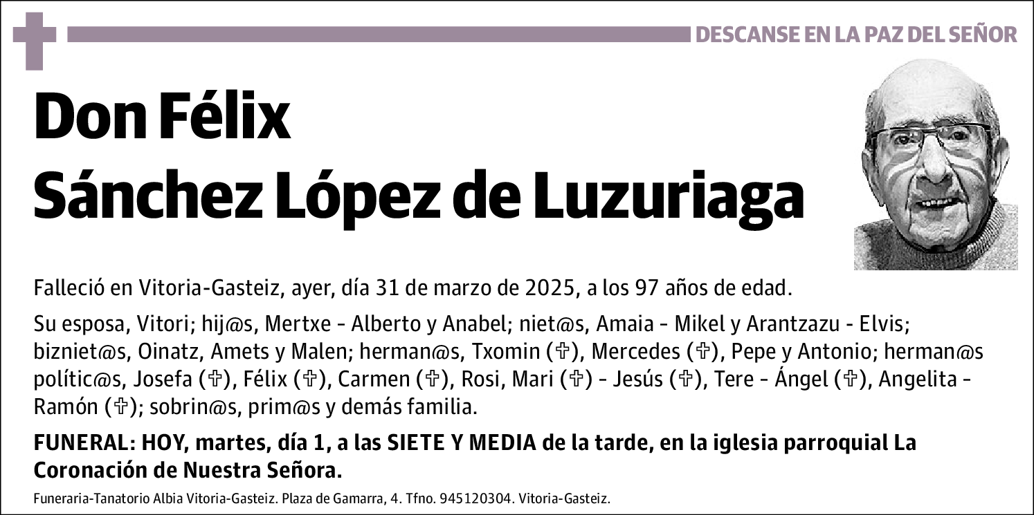 Félix Sánchez López de Luzuriaga