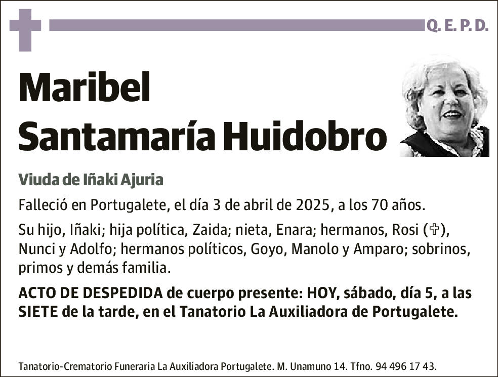 Maribel Santamaría Huidobro