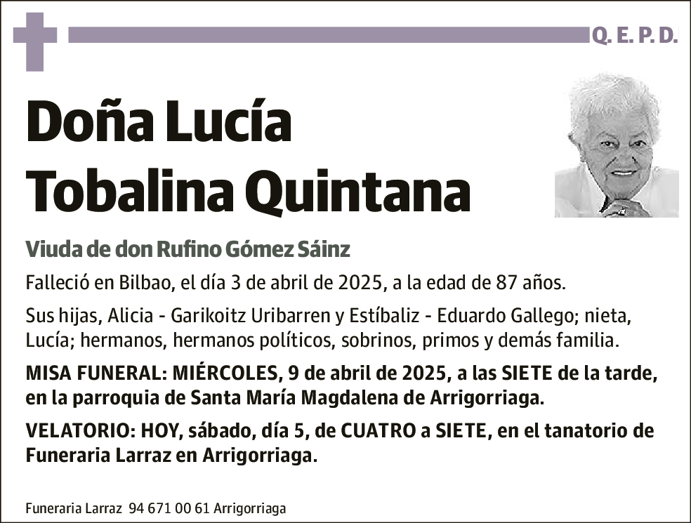 Lucia Tobalina Quintana