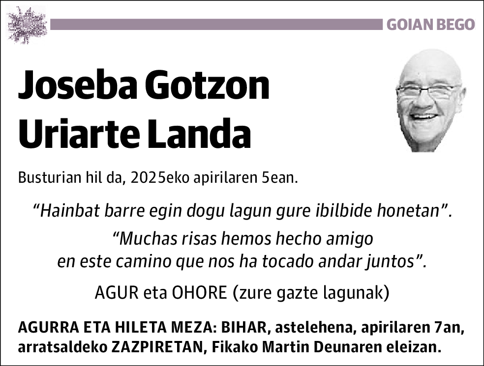 Joseba Gotzon Uriarte Landa