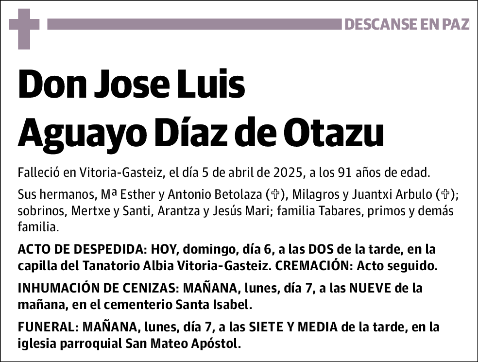 Jose Luis Aguayo Díaz de Otazu