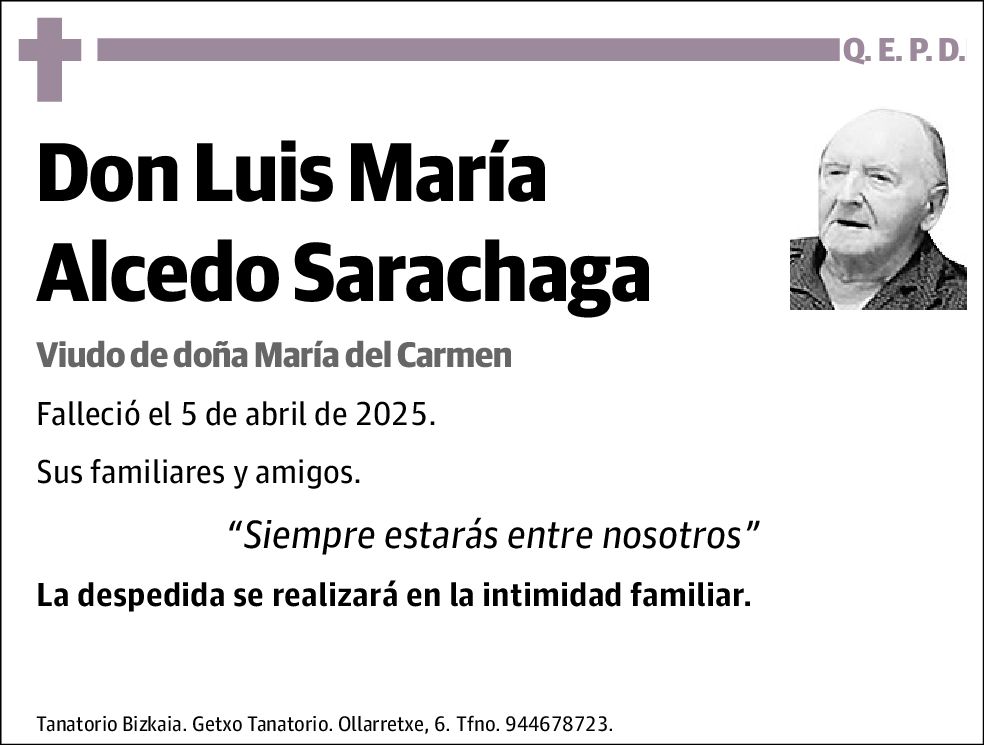 Luis María Alcedo Sarachaga