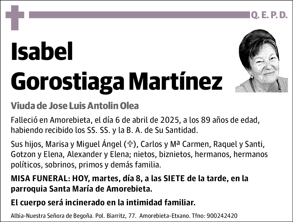 Isabel Gorostiaga Martínez