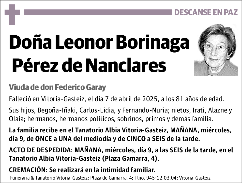 Leonor Borinaga Pérez de Nanclares
