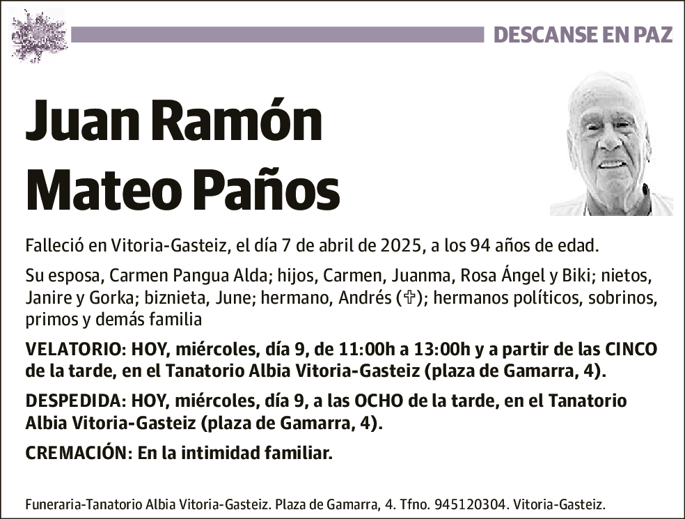 Juan Ramón Mateo Paños