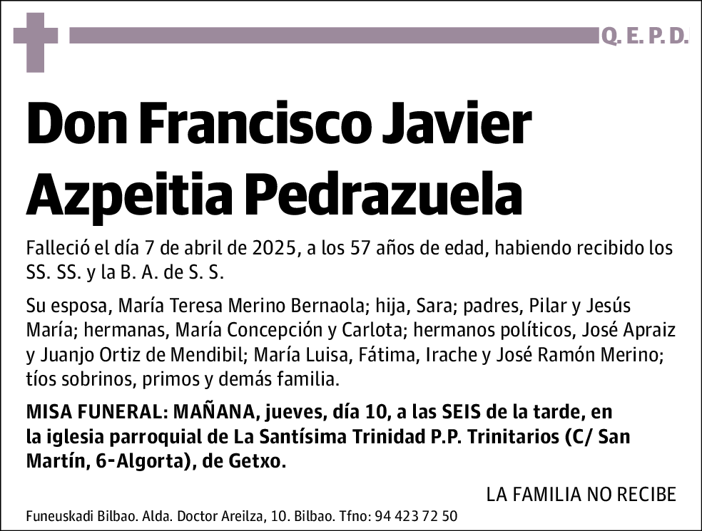 Francisco Javier Azpeitia Pedrazuela