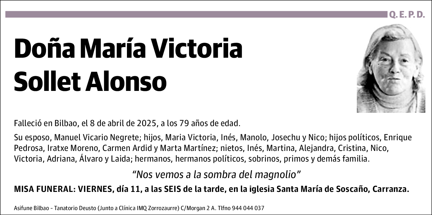 María Victoria Sollet Alonso