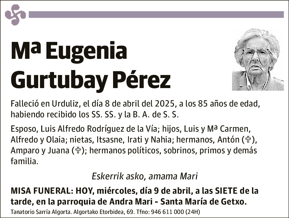 Mª Eugenia Gurtubay Pérez