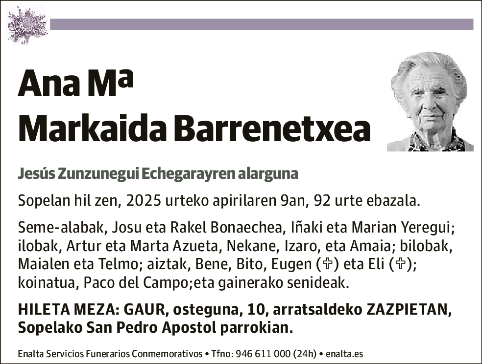 Ana María Markaida Barrenechea