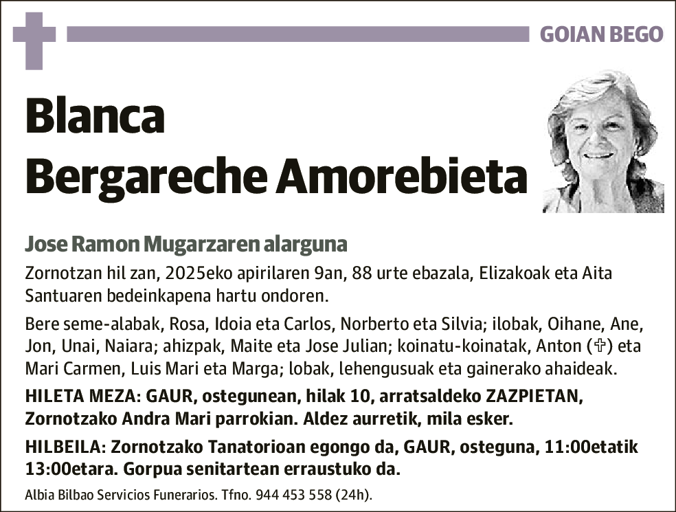 Maria Blanca Bergareche Amorebieta