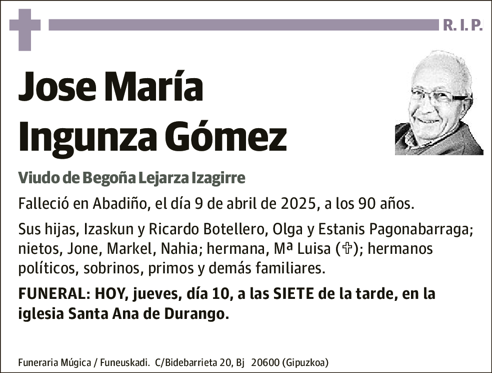 Jose María Inguza Gómez