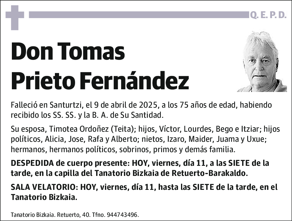 Tomas Prieto Fernández