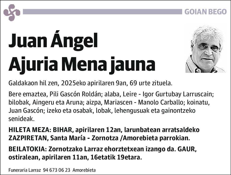 Juan Ángel Ajuria Mena