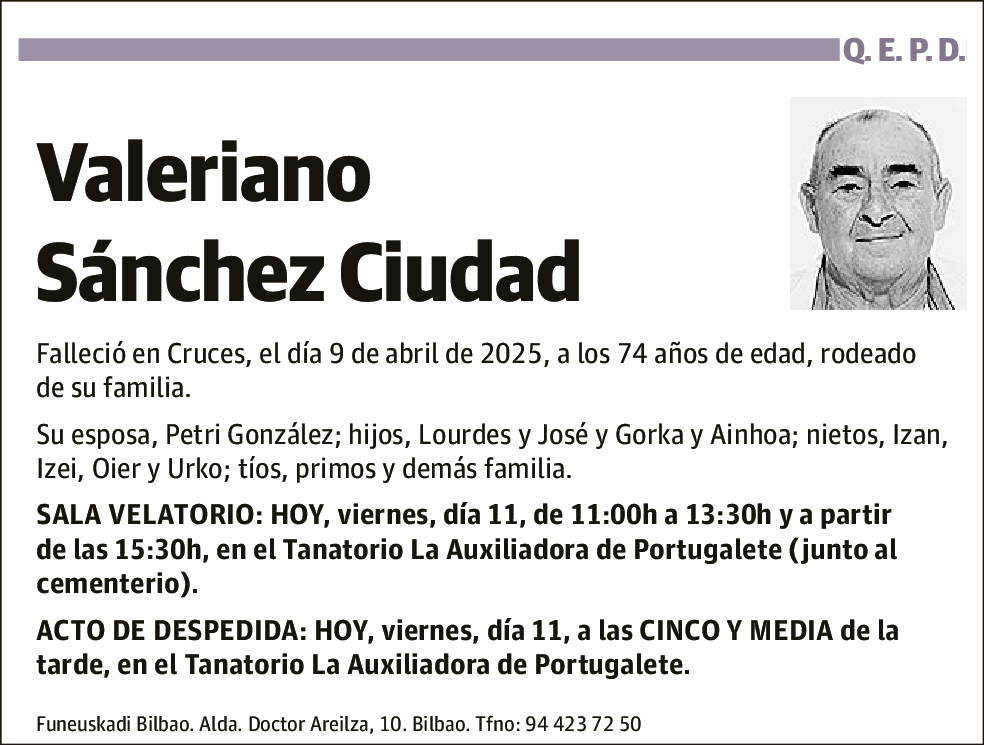 Valeriano Sanchez Ciudad
