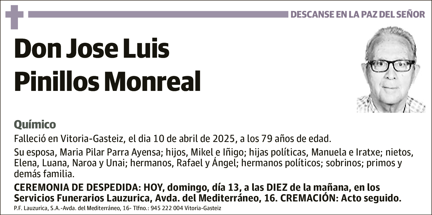 Jose Luis Pinillos Monreal