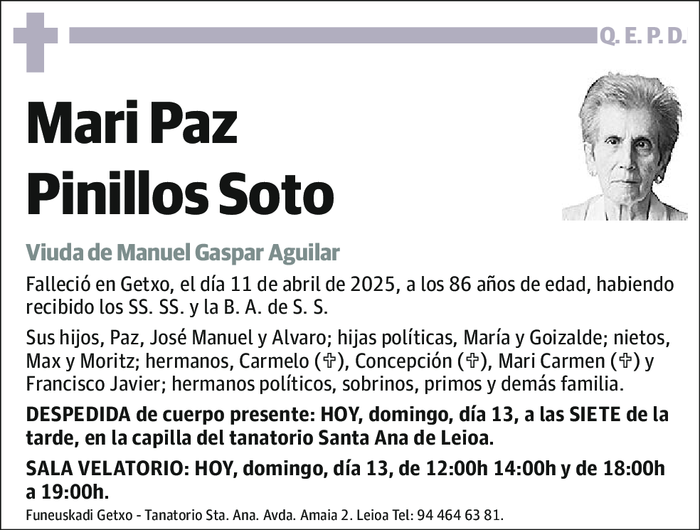 Mari Paz Pinillos Soto