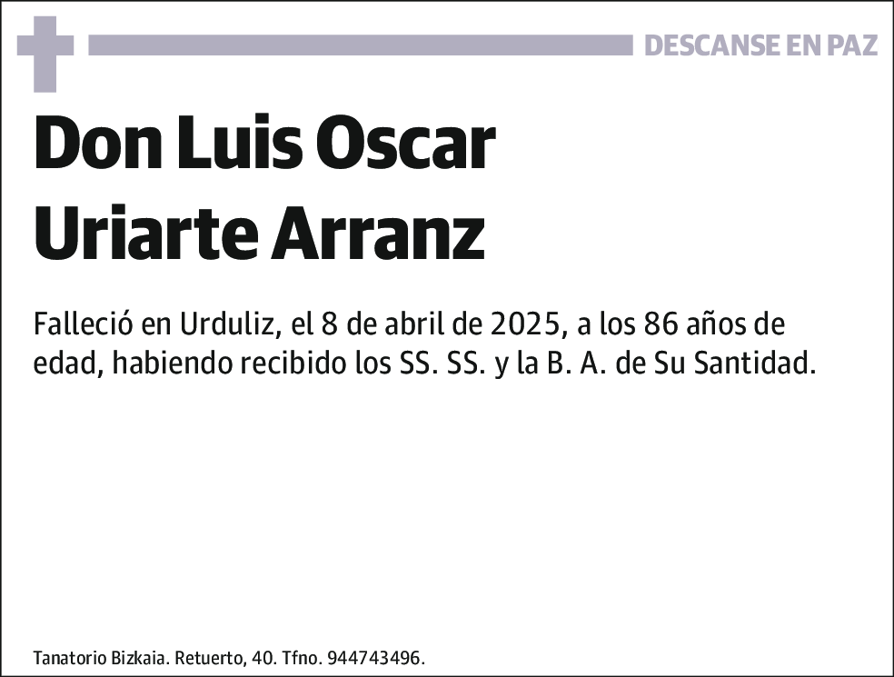 Luis Oscar Uriarte Arranz
