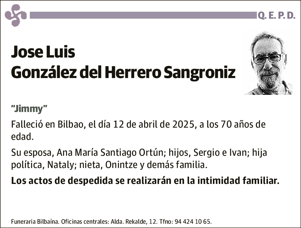 Jose Luis González del Herrero Sangroniz