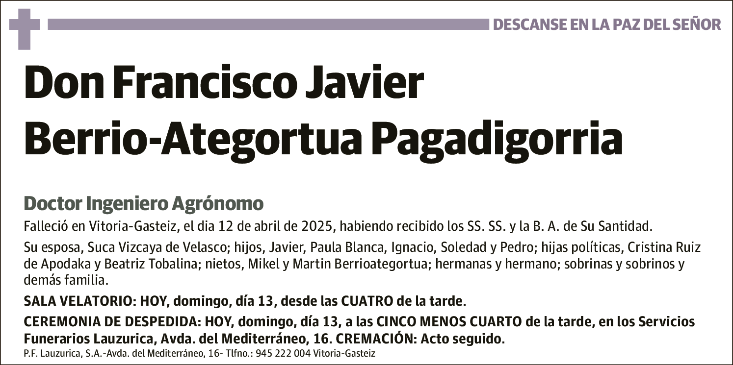 Francisco Javier Berrio-Ategortua Pagadigorria