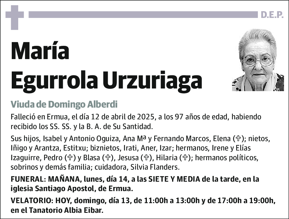 María Egurrola Urzuriaga