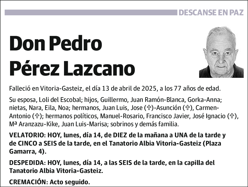 Pedro Pérez Lazcano
