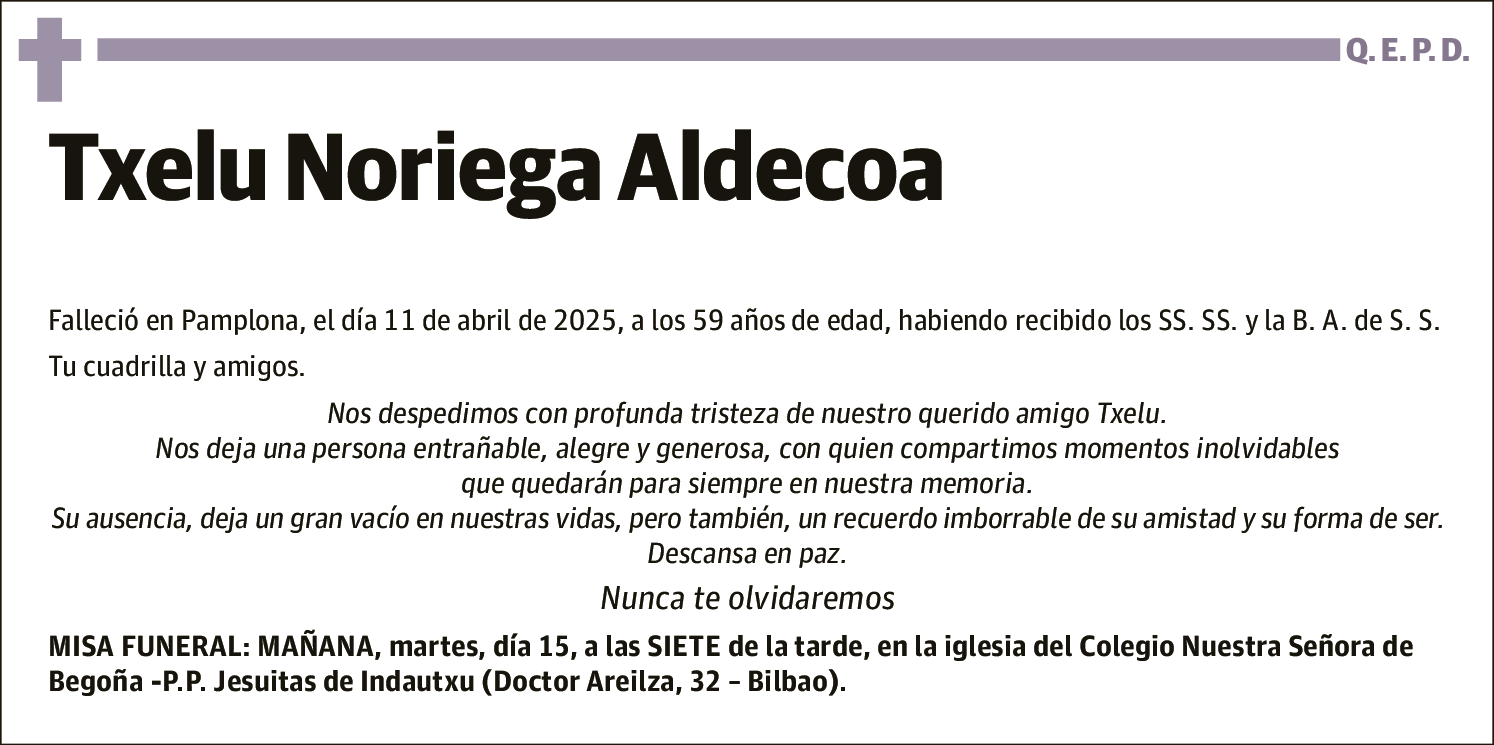 Txelu Noriega Aldecoa