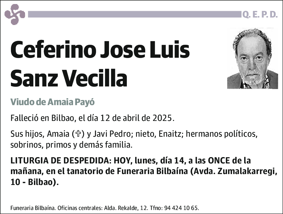 Ceferion Jose Luis Sanz Vecilla