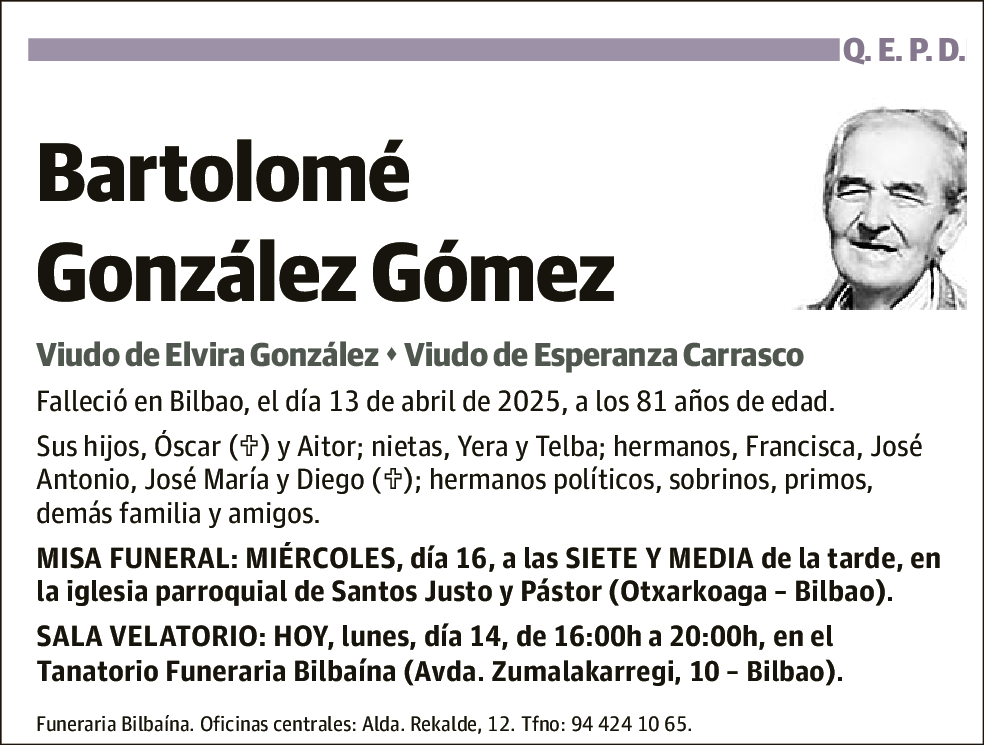 Bartolomé González Gómez