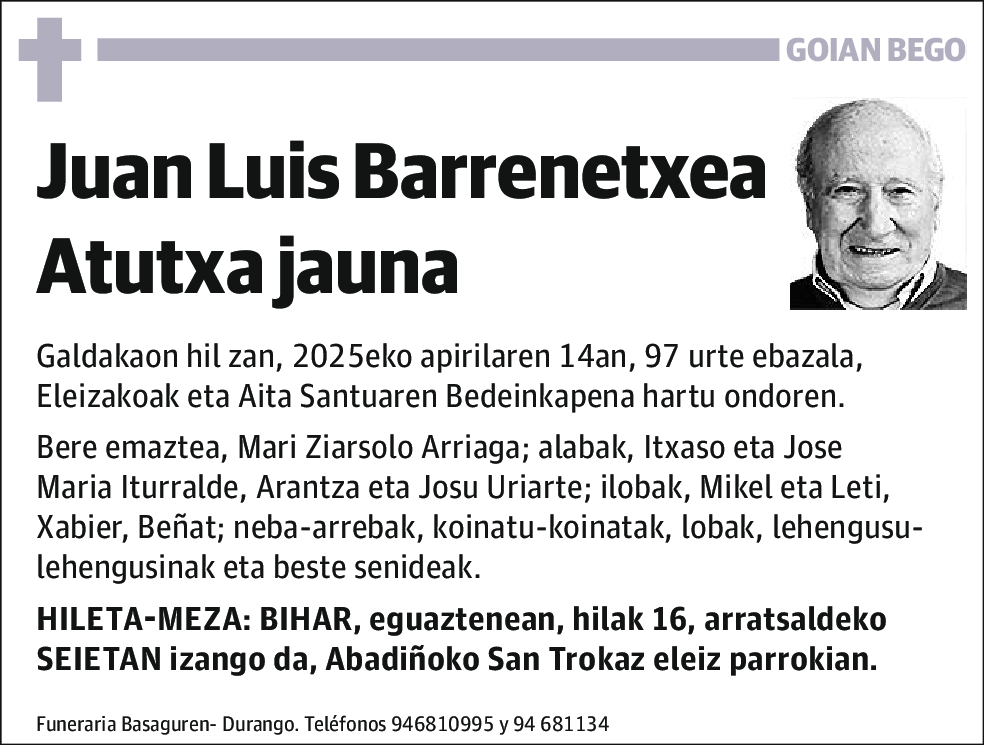Juan Luis Barrenetxea Atutxa