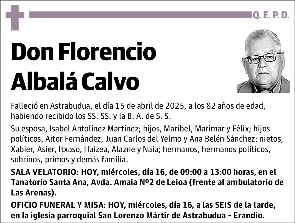 Florencio Albalá Calvo