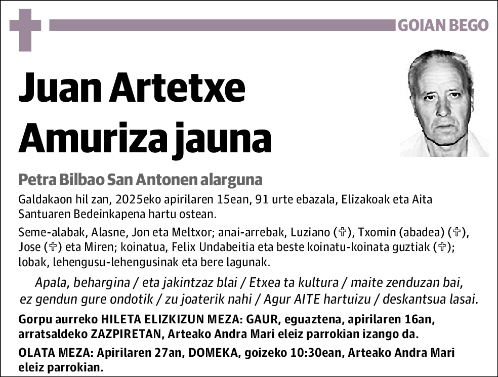 Juan Artetxe Amuriza
